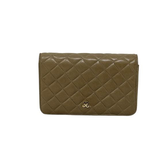 Jay Herbert Tan Leather Quilted Small Purse - Picture 11 of 14